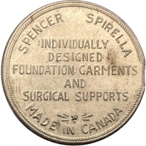 Canada Toronto Ontario 1962 2 Dollar Spencer Spirella Merchant Token