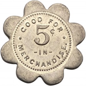 Canada Vankleek Hill Ontario 5 Cent McCuaig Cheney & Co. Merchant Token 1084-B-E