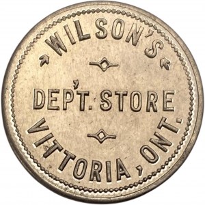 Canada Vittoria Ontario 1903 10 Cent Wilson's Dept Store Merchant Token 1088-D-D