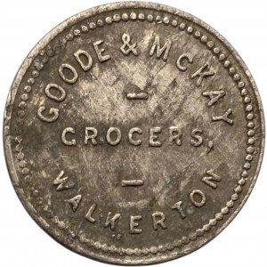 Canada Walkerton Ontario Small 5 Cent Goode & McKay Merchant Token 1096-C-E
