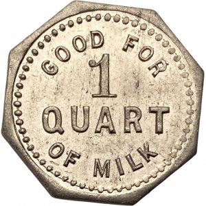 Canada Wallaceburg Ontario 1 Quart J.S. Garrison Merchant Milk Token