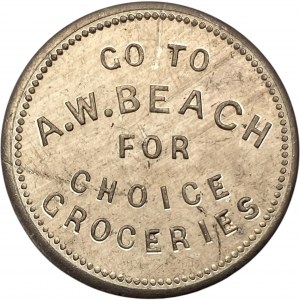 Canada Winchester Ontario 1 Loaf A.W. Beach Merchant Token