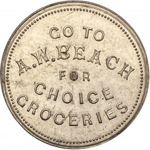 Canada Winchester Ontario 1/2 Pan Bread A.W. Beach Merchant Token