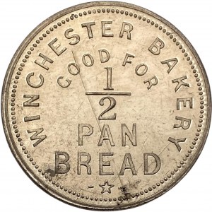 Canada Winchester Ontario 1/2 Pan Bread A.W. Beach Merchant Token