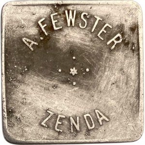 Canada Zenda Ontario 25 Cent A. Fewster Merchant Token 1188-C-A