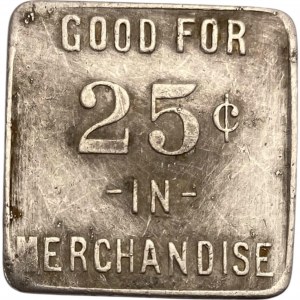 Canada Zenda Ontario 25 Cent A. Fewster Merchant Token 1188-C-A