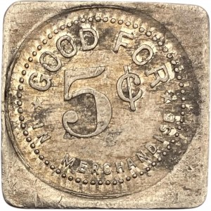 Canada Zurich Ontario 5 Cent T.L. Wurm Merchant Token 1192-D-E