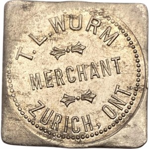 Canada Zurich Ontario 25 Cent T.L. Wurm Merchant Token 1192-D-C