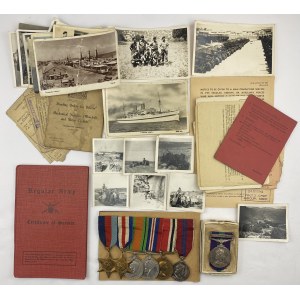 A Second World War Group of Six Medals with Paperwork
