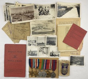 A Second World War Group of Six Medals with Paperwork