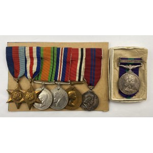 A Second World War Group of Six Medals with Paperwork