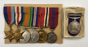 A Second World War Group of Six Medals with Paperwork