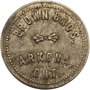 Canada Arkona Ontario 10 Cent Brown Bros. with Stars Merchant Token 36-A-D