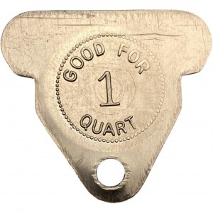 Canada Brantford Ontario 1 Quart MacNicoll's Dairy Ltd. Merchant Milk Token