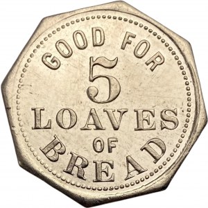 Canada Chatham Ontario 5 Loaves of Bread Joseph Waterhouse Merchant Token