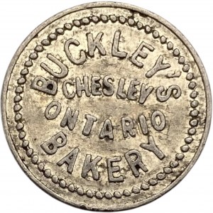 Canada Chesley Ontario One Half Loaf Buckley's Bakery Merchant Token
