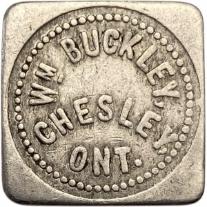 Canada Chesley Ontario One Half Loaf W.M. Buckley's Bakery Merchant Token