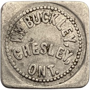 Canada Chesley Ontario One Half Loaf W.M. Buckley's Bakery Merchant Token