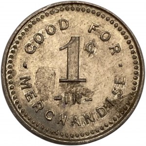 Canada Clarksburg Ontario 1 Cent J.M. Steel Merchant Token 204-A-F
