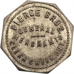 Canada Clear Creek Ontario 25 Cent Pierce Bros. Merchant Token 212-A-C