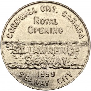 Canada Cornwall Ontario 1959 25 Cent St. Lawrence Seaway Trade Token 260-A-C