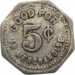 Canada Dashwood Ontario 5 Cent Tieman & Edighoffer Merchant Token 278-A-E
