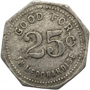 Canada Dashwood Ontario 25 Cent Tieman & Edighoffer Merchant Token 278-A-C