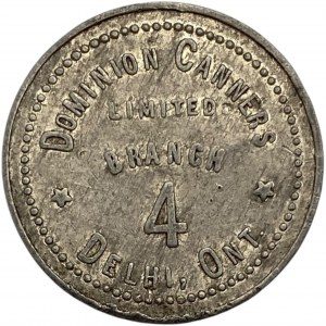 Canada Delhi Ontario Dominion Canners Corn Merchant Token 280-G-A