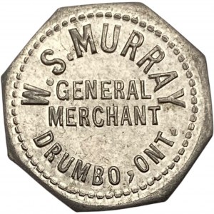 Canada Drumbo Ontario 1 Cent W.S. Murray Merchant Token 298-D-Fx