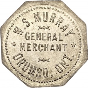 Canada Drumbo Ontario 25 Cent W.S. Murray Merchant Token 298-D-C
