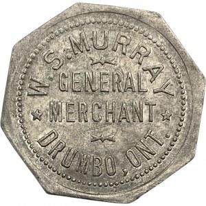 Canada Drumbo Ontario 50 Cent W.S. Murray Merchant Token 298-D-B