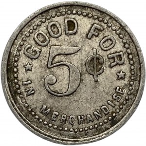 Canada Drumbo Ontario 5 Cent M.W. Binkley Merchant Token 298-B-A