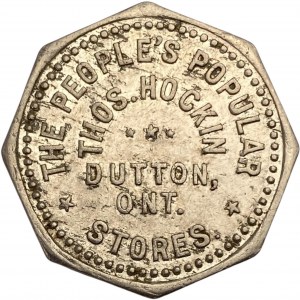 Canada Dutton Ontario 50 Cent Thos. Hockin Merchant Token 312-E-B