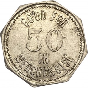 Canada Dutton Ontario 50 Cent Thos. Hockin Merchant Token 312-E-B