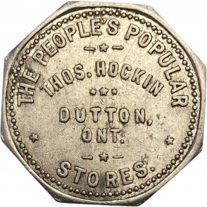 Canada Dutton Ontario 1 Dollar Thos. Hockin Merchant Token 312-E-A