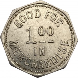 Canada Dutton Ontario 1 Dollar Thos. Hockin Merchant Token 312-E-A