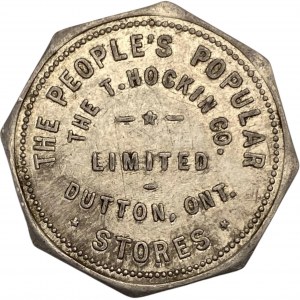 Canada Dutton Ontario 50 Cent The T. Hockin Co. Ltd. Merchant Token 312-C-B