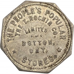 Canada Dutton Ontario 1 Dollar The T. Hockin Co. Ltd. Merchant Token 312-C-A