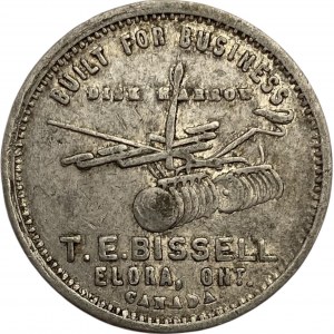 Canada Elora Ontario T.E. Bissell Steel Land Roller Medallion / Token