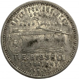 Canada Elora Ontario T.E. Bissell Steel Land Roller Medallion / Token