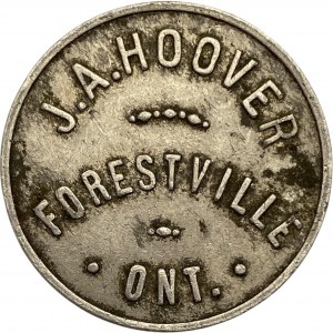 Canada Forestville Ontario 1 Dollar J.A. Hoover Merchant Token 388-A-A