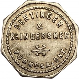Canada Formosa Ontario 10 Cent Dentinger & Beingessner Merchant Token 392-A-D