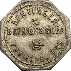 Canada Formosa Ontario 25 Cent Dentinger & Beingessner Merchant Token 392-A-C