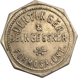 Canada Formosa Ontario 50 Cent Dentinger & Beingessner Merchant Token 392-A-B
