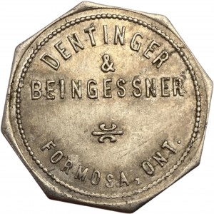 Canada Formosa Ontario 1 Dollar Dentinger & Beingessner Merchant Token 392-A-A