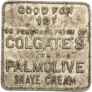 Canada 10 Cent Colgate's Palmolive Shave Cream Token