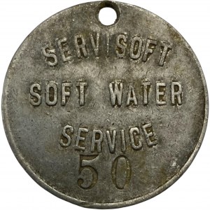 Canada Servisoft Soft Water Service 50 Counter-Stamp Medallion