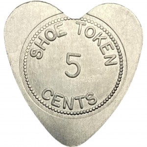 Canada Brantford Ontario 5 Cent Stan the Shoe Man Merchant Token 120-S-E