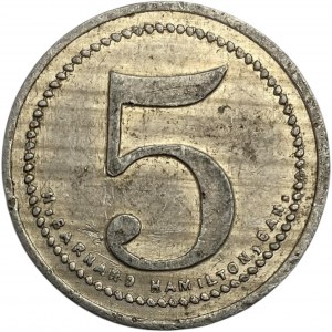 Canada Sudbury Ontario 5 Cent Nickel City Service Merchant Token 998-A-E