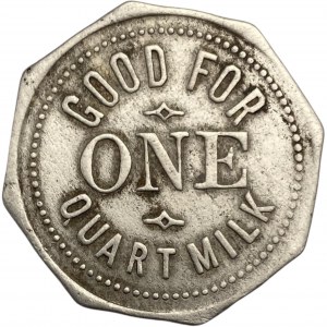 Canada Hamilton Ontario One Quart Albert G. Lord The Glen Dairy Merchant Milk Token